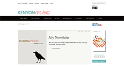 Desktop Screenshot of kenyonreview.org